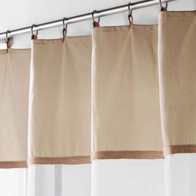 Rideau Voilage à Anneaux "Leana" 140x240cm Beige