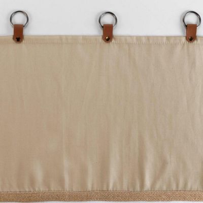 Rideau Voilage à Anneaux "Leana" 140x240cm Beige