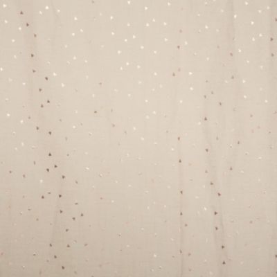 Rideau Voilage gaze de coton motifs brillants (140x250 cm - Beige)