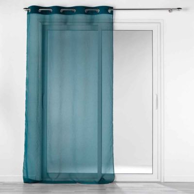Rideau Voilage à oeillets "Casual" 140x240cm Pétrole