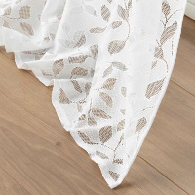 Rideau Voilage à oeillets Maille "Manon" 140x280cm Blanc