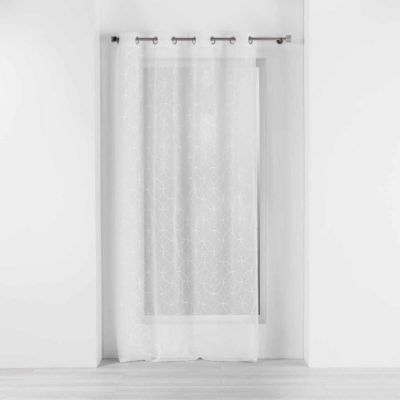 Rideau Voilage à oeillets "Olympia" 140x280cm Blanc