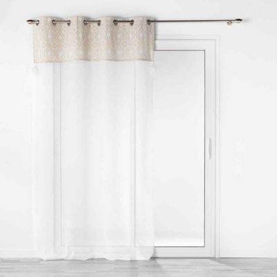 Rideau Voilage à oeillets "Samira" 140x240cm Blanc