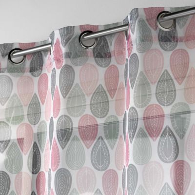 Rideau Voilage "Palpito" 140x240cm Rose