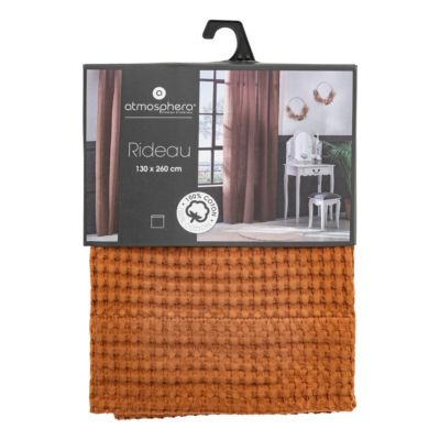 Rideau Widdy 130x260cm rose terracotta - Atmosphera
