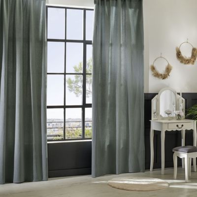 Rideau "Widdy" 130x260cm vert céladon - Atmosphera Créateur d'intérieur