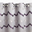 Rideau Zag gris anthracite/violet l.140 x H.240 cm