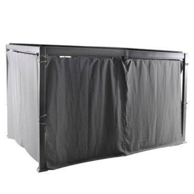 Rideaux sur rail pour tonnelle Hespéride Avila 4 x 3 m