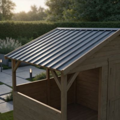Rive acier graphite Ondométal 1m - Sedpa France