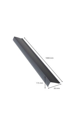 Rive acier graphite Ondométal 1m - Sedpa France