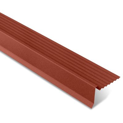 Rive ajustable pour tôle tuile BACACIER Tuile R Brun mat 2100 mm Longueur