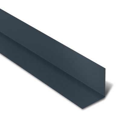 Rive Contre Mur 2100 mm Acier Laqué Gris Anthracite RAL 7016