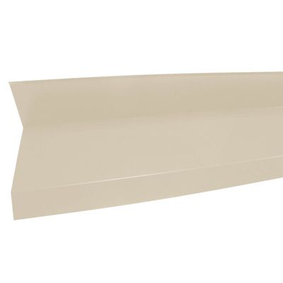 Rive contre mur 2100mm pour bac acier Beige 1015, L.2100mm