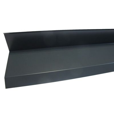 Rive contre mur 2100mm pour bac acier Gris anthracite RAL 7016, L.2100mm