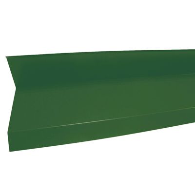 Rive contre mur 2100mm pour bac acier Vert 6009, L.2100mm