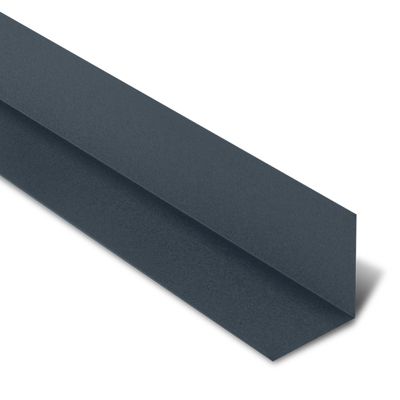 Rive Contre Mur pour tôle tuile BACACIER Tuile R Anthracite mat 1000 mm Longueur