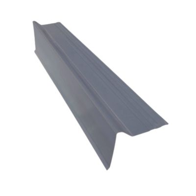 Rive pour plaque de toiture imitation tuile Coverlife en pvc bleu ardoise 105 cm