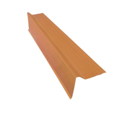 Rive pour plaque de toiture imitation tuile Coverlife en pvc terre naturelle 105 cm