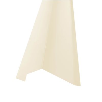 Rive sur mur 2100mm pour bac acier Beige 1015, L.2100mm