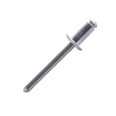 Rivet aveugle tête plate aluminium 4,0 x 10 mm, 15 pièces