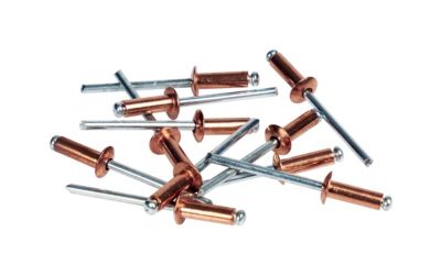 Rivet cuivre ø4.0 x 10 mm + foret Rapid, lot de 50