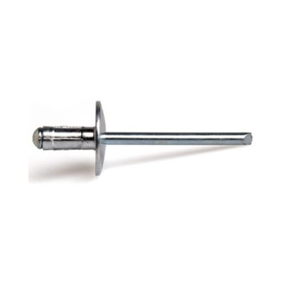Rivet GOMULTI tête extra large aluminium - acier 4,8x17mm boite de 200 - DEGOMETAL - 140348171