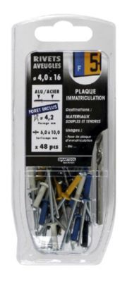 rivet plaque immatriculation - Buy rivet plaque immatriculation