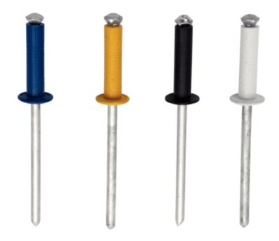 Rivet POP vendu par 32 Rapid 5000404 en aluminium coloré Ø.4,8 x L.16 mm