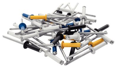 Rivet POP vendu par 32 Rapid 5000404 en aluminium coloré Ø.4,8 x L.16 mm