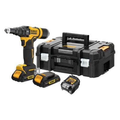 Riveteuse DEWALT DCF403D2GT-QW 18V brushless, 4,8 mm, 2x2Ah TSTAK, LED
