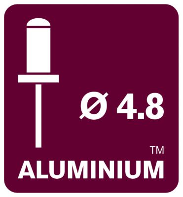 Rivets aveugles aluminium haute performance Rapid Ø4.8x14mm + foret de perçage, 50 pièces