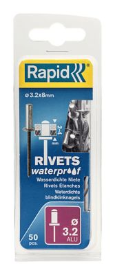 Rivets étanches Rapid Ø3.2x8mm aluminium