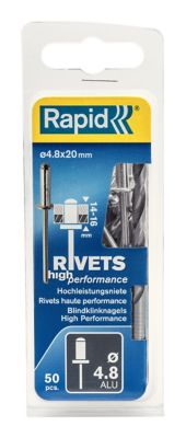 Rivets Haute performance Rapid Ø4.8x20mm