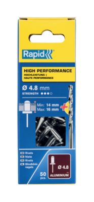 Rivets Haute performance Rapid Ø4.8x20mm