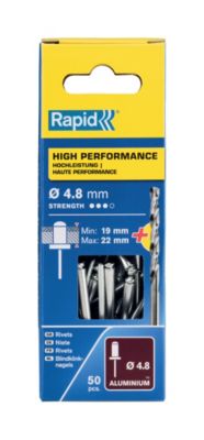 Rivets Haute performance Rapid Ø4.8x25mm
