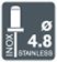 Rivets inoxydables Rapid Ø4.8x25mm Acier inoxydable et acier