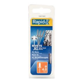 Rivets XL Rapid Ø4 x 18mm Aluminium, 40 pièces