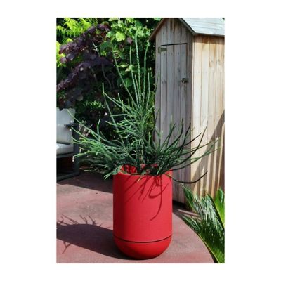 RIVIERA - pot de fleurs Tulipe - granit D40 - rouge