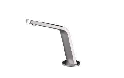 Robinet / Bec de lavabo en laiton, design et moderne, 2 trous, H. 18,5cm, XELO-Flex 160, Chrome