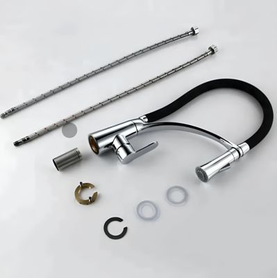 Robinet cuisine chrome 805 en laiton collection Erymanthe