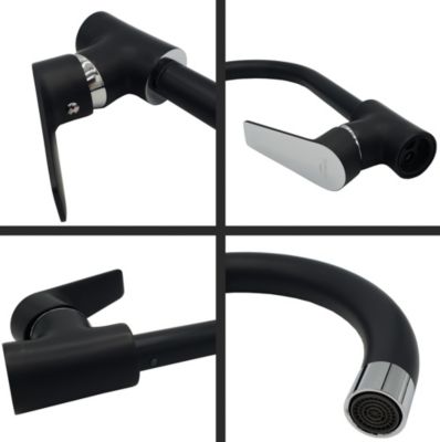 Robinet Cuisine Mitigeur Graphite Monocommande Dokos