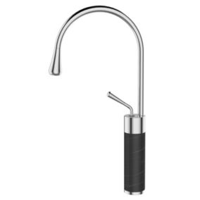 Robinet Cuisine Mitigeur Marbre Chrome Noir Monocommande