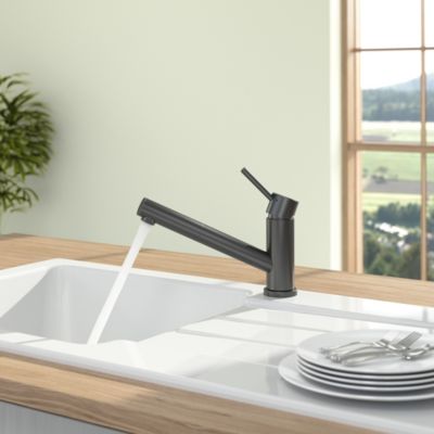 Robinet cuisine rabattable VILLEROY ET BOCH Como Shower window Anthracite