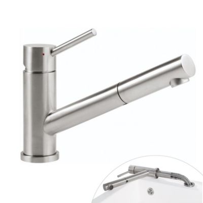 Robinet cuisine rabattable VILLEROY ET BOCH Como Shower window inox