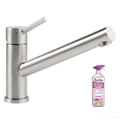 Robinet cuisine rabattable VILLEROY ET BOCH Como window acier massif + nettoyant