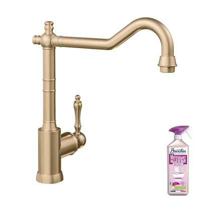 Robinet cuisine VILLEROY ET BOCH Avia 2.0 Or mat + nettoyant