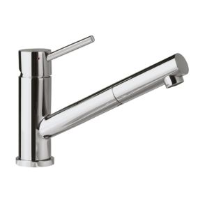 Robinet cuisine VILLEROY ET BOCH Como Shower acier massif poli