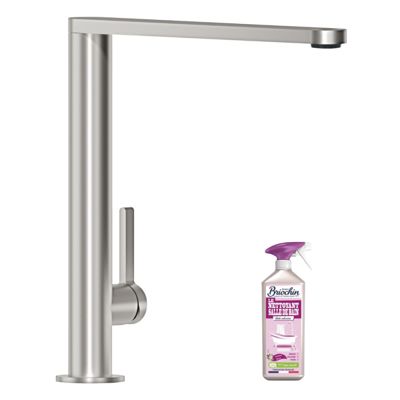 Robinet cuisine VILLEROY ET BOCH Finera acier massif + nettoyant