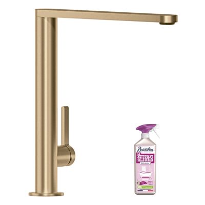 Robinet cuisine VILLEROY ET BOCH Finera or mat + nettoyant