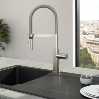 Robinet cuisine VILLEROY ET BOCH Steel expert 2.0 acier massif